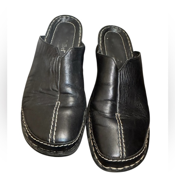 JOSEF SEIBEL Leather Slip On Clogs Mules
Comfort Shoes Women’s BLK SZ 41 US 9.5 - Picture 9 of 14